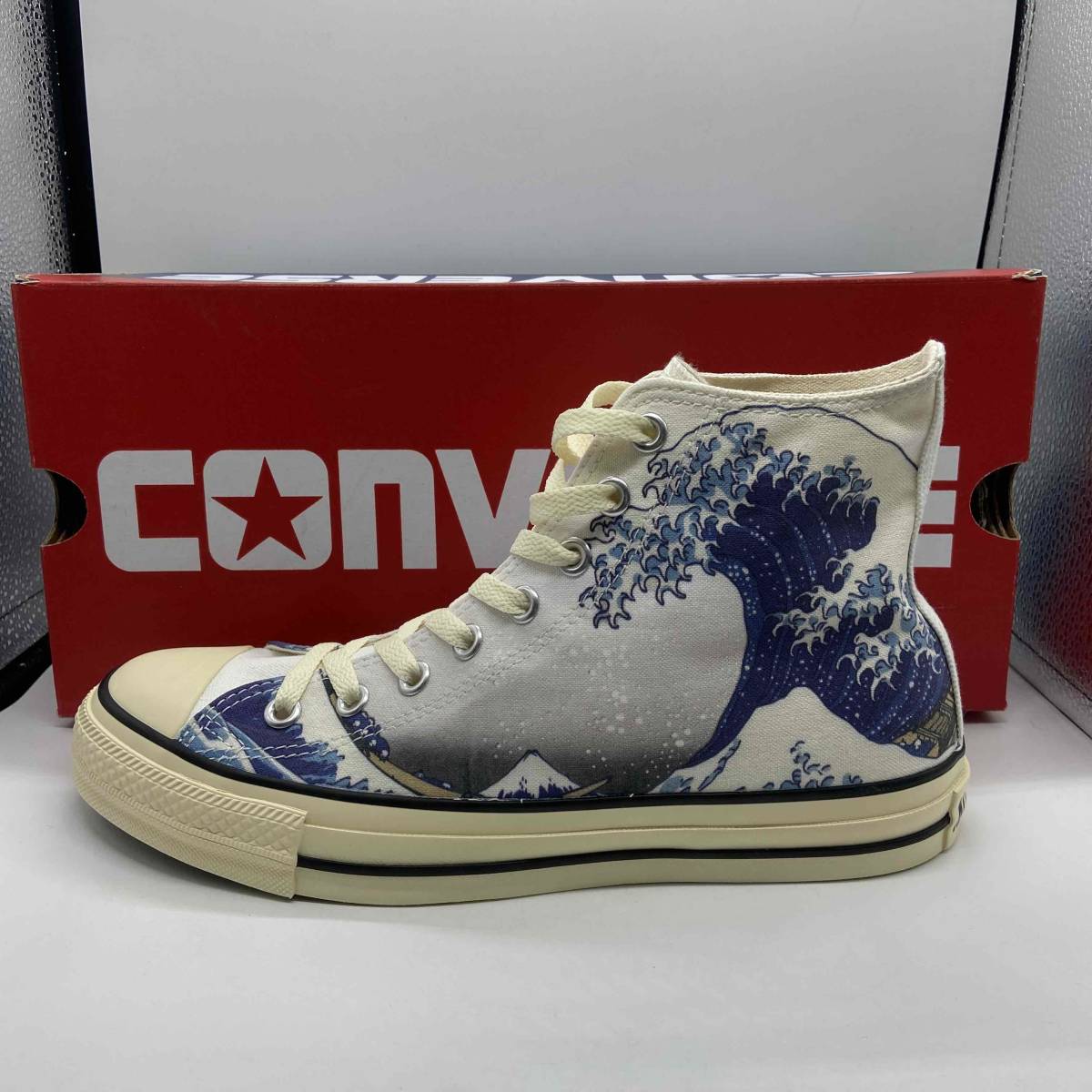 CONVERSE ALL STAR (R) UKIYOEPRINT HI 1SD718 26cm コンバース オールスター ウキヨエプリント ハイカット ウエーブ スニーカー 26cm拍卖
