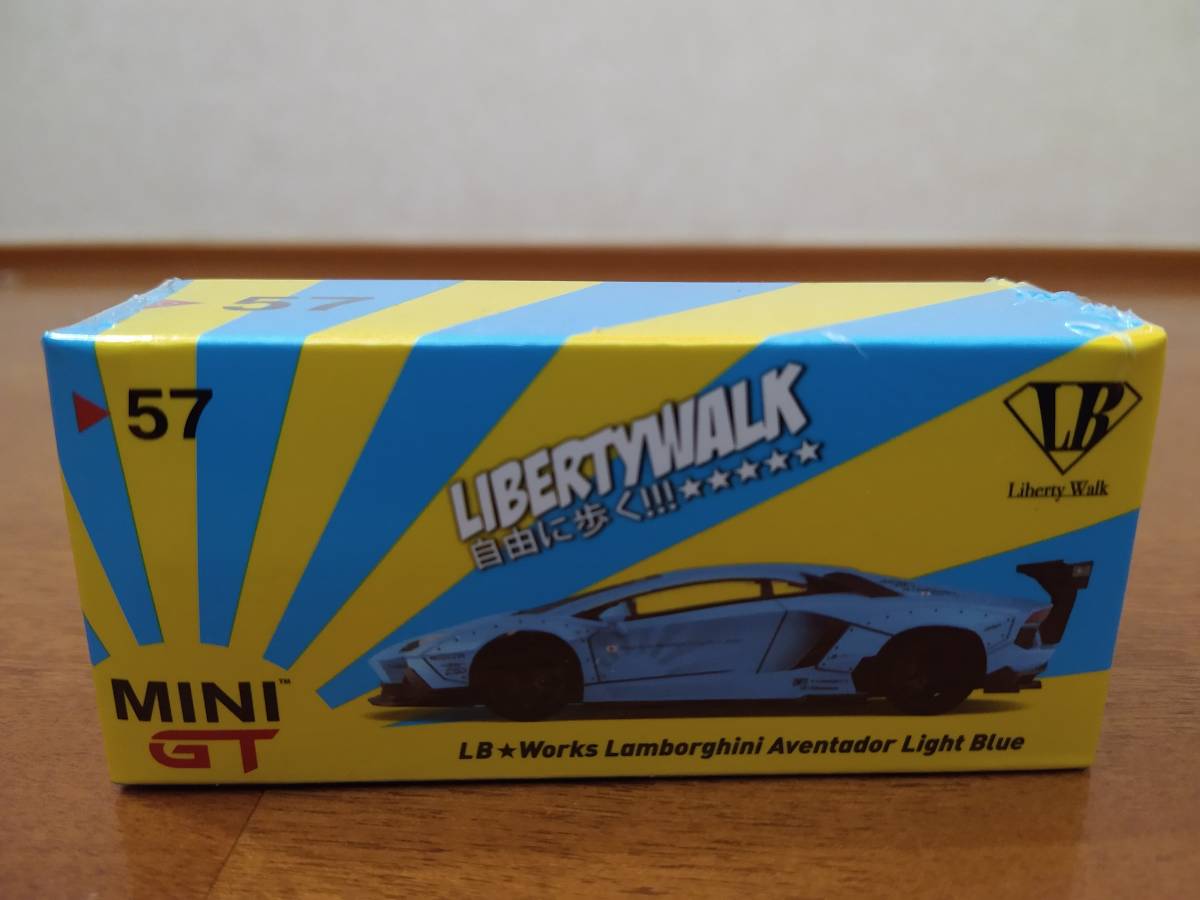 ☆即決送料無料☆ MINIGT 1/64 LB★WORKS Lamborghini Aventador Light Blue拍卖