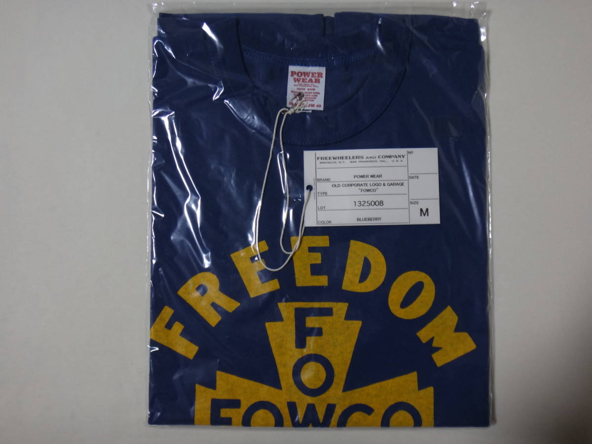 FREEWHEELERS ( フリーホイーラーズ ) Tシャツ 「FOWCO」 sizeM BLUEBERRY/ブルーベリー拍卖