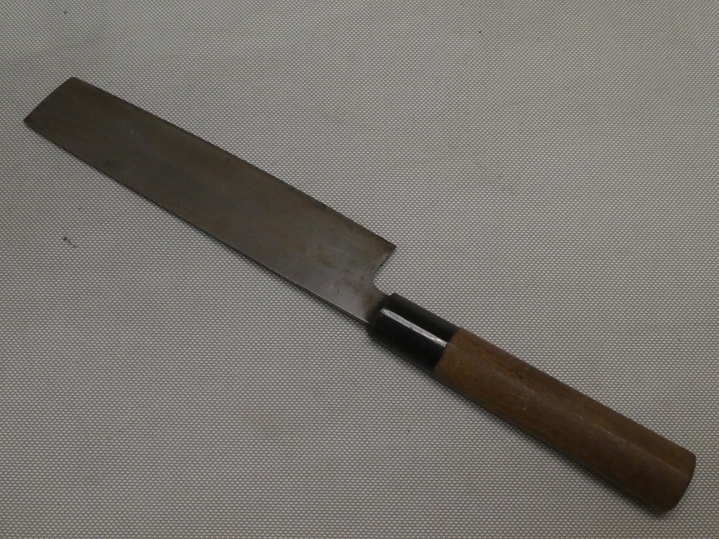 ●堺宗一作 薄刃包丁 和包丁 庖丁 調理器具 刃物 全長31.5㎝ 料理包丁●拍卖