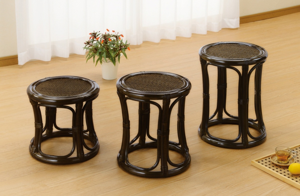 今枝商店 ラタン 籐 スツール ロータイプ S5710B拍卖