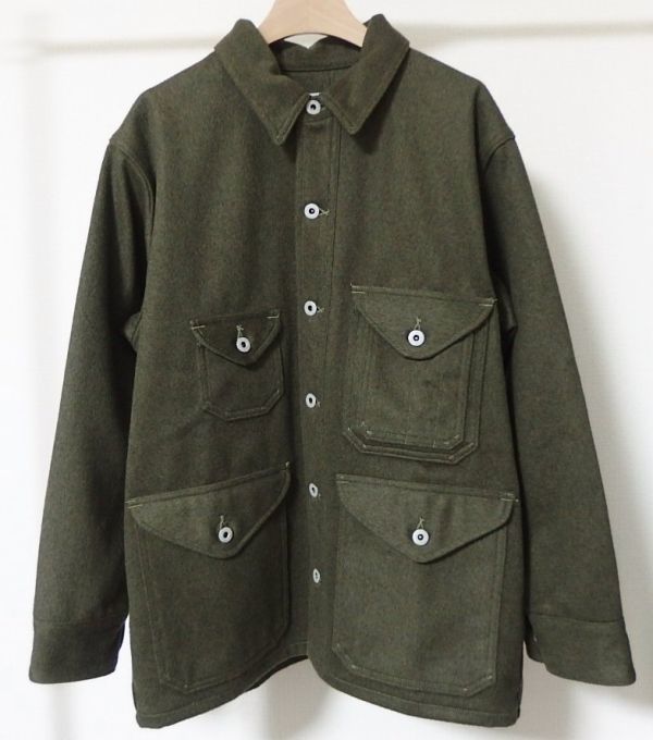 22AW POST O'ALLS OVERALLS ポスト オーバーオールズ 2106R-WM3 CRUZER 5-R Wool Melton クルーザー5 ウール メルトン ジャケット M拍卖