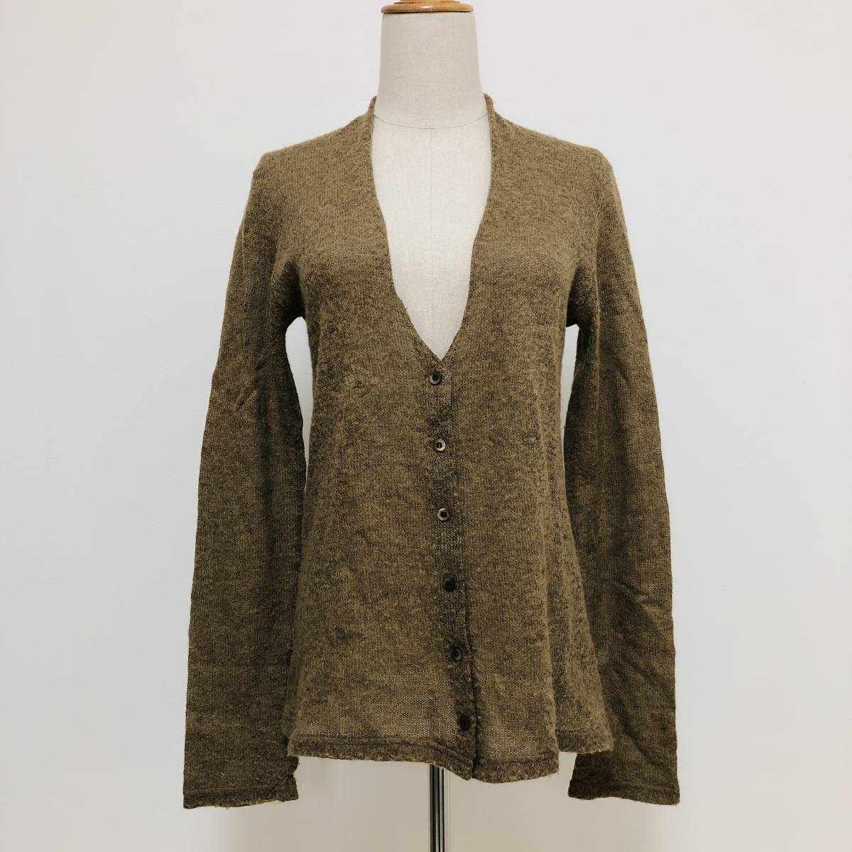 k3194 Tendance par Ray BEAMS ビームス カーディガン 長袖 薄手 毛混 日本製 ブラウンレディース ナチュラル エレガントガーリーチック拍卖