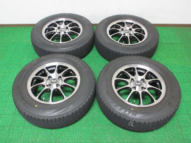 L719【条件付 送料無料】185/70R14 超溝高 9分山 ブリヂストン スタッドレス VRX2 ♪ 高年式 アルミ ホイールセット 4本 激安 ノート 等に拍卖