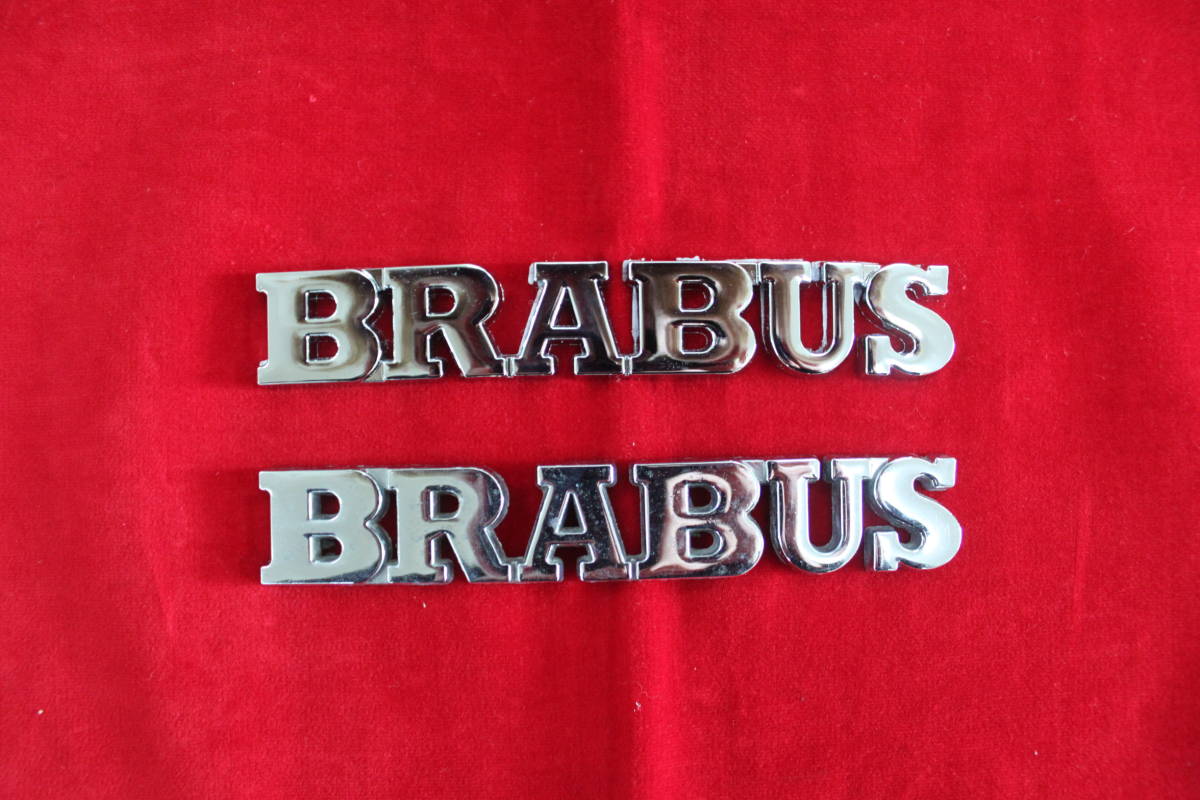 ★売り切り! 送料無料! メルセデス・ベンツ ブラバス メッキエンブレム 2個セット 中古品★拍卖