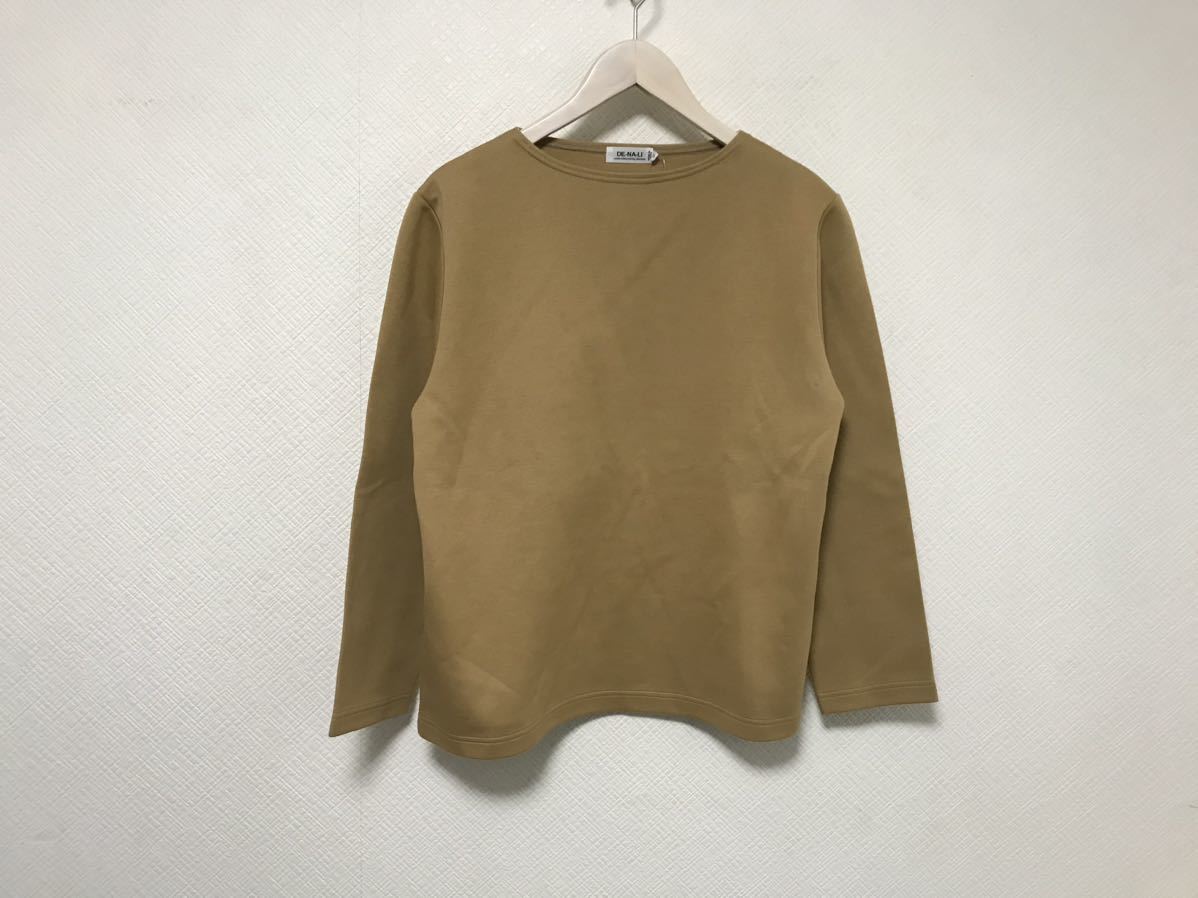 新品未使用本物デナリDE-NA-LIコットン長袖TシャツロンTメンズサーフアメカジワークミリタリーゴルフビジネススーツベージュ2日本製M拍卖