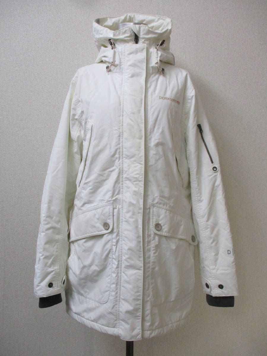 DIDRIKSONS ディドリクソンズ 1913 防寒コート フード レディース 42サイズ ホワイト拍卖