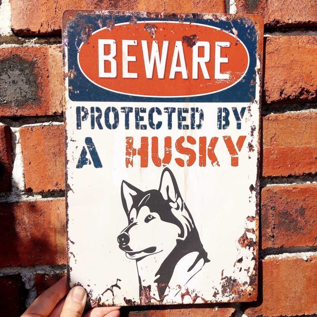 シベリアンハスキー オーナー看板 インテリア拍卖