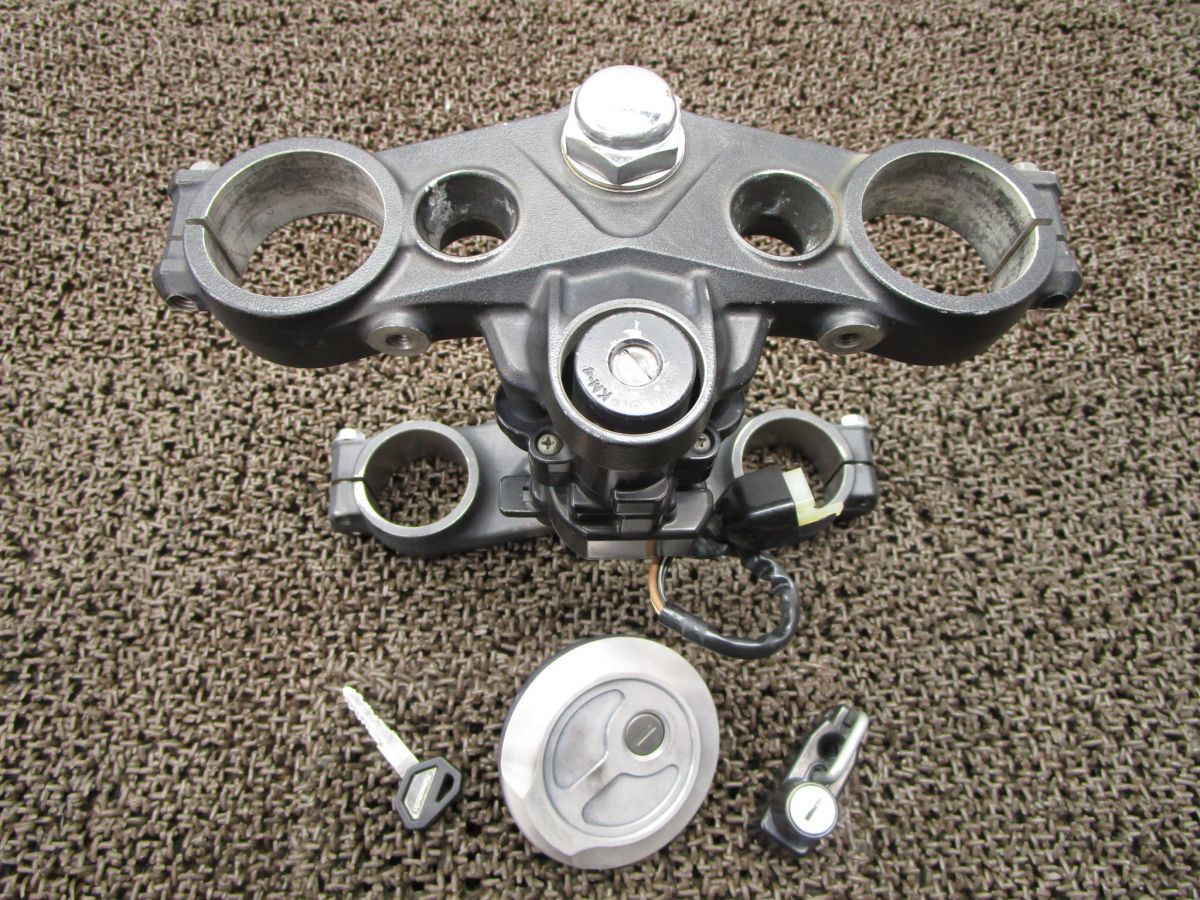 Dトラッカー125 トップブリッジ ステム メインキーセット ▲J933 タケガワ製 タンクキャップ!LX125D 【 LX125CE 】 D-TRACKER 動画有拍卖