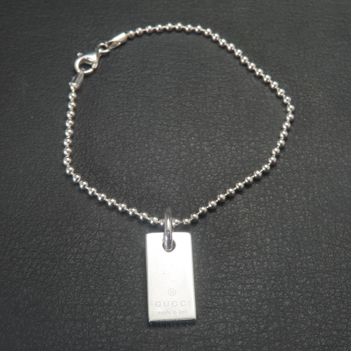 GUCCI グッチ プレート ブレスレット 6.5g シルバー925 スターリングシルバー拍卖