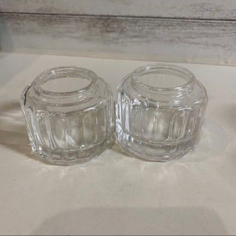 ガラス製 小瓶 小物入れ 花器 調味料入れなどに 2個セット拍卖