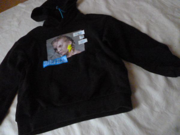 ss17値下げ【SISTER JENNI】ジェニー☆黒色☆立体イヤリング装飾☆パーカー☆サイズ150拍卖