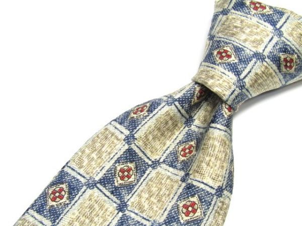 renoma(レノマ ) シルクネクタイ アート格子柄 イタリア製 842466C141R23拍卖