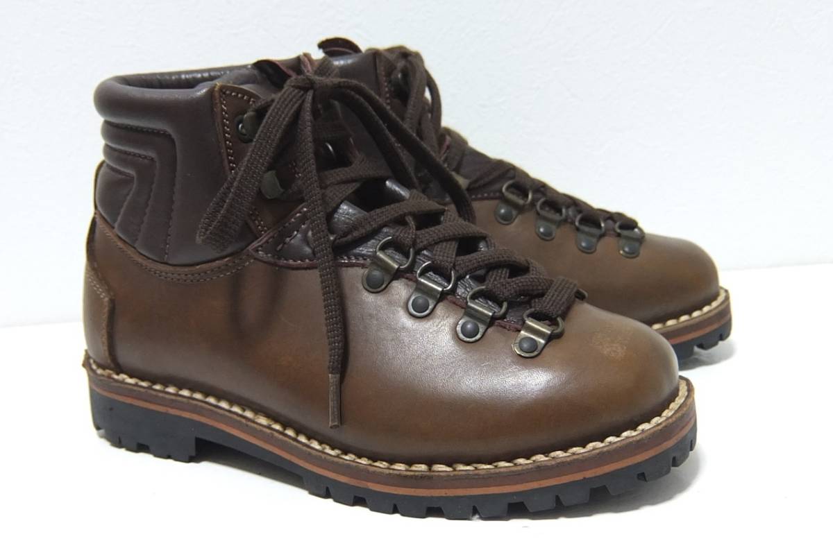 taueche タウチェ レザートレッキングブーツ 茶 23.5cm拍卖