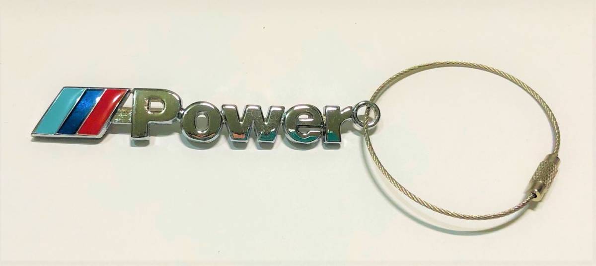 限定稀少品 BMW ///POWER 高級金属ミニエンブレム型 アクセサリー キーホルダー拍卖