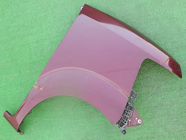 ☆微傷,送料安,レッド★N-BOX JF1/JF2右フロントフェンダー★エヌボックス,Nボックス,NBOX,+,プラスSLASHスラッシュ純正パネル赤ワインRe:P拍卖