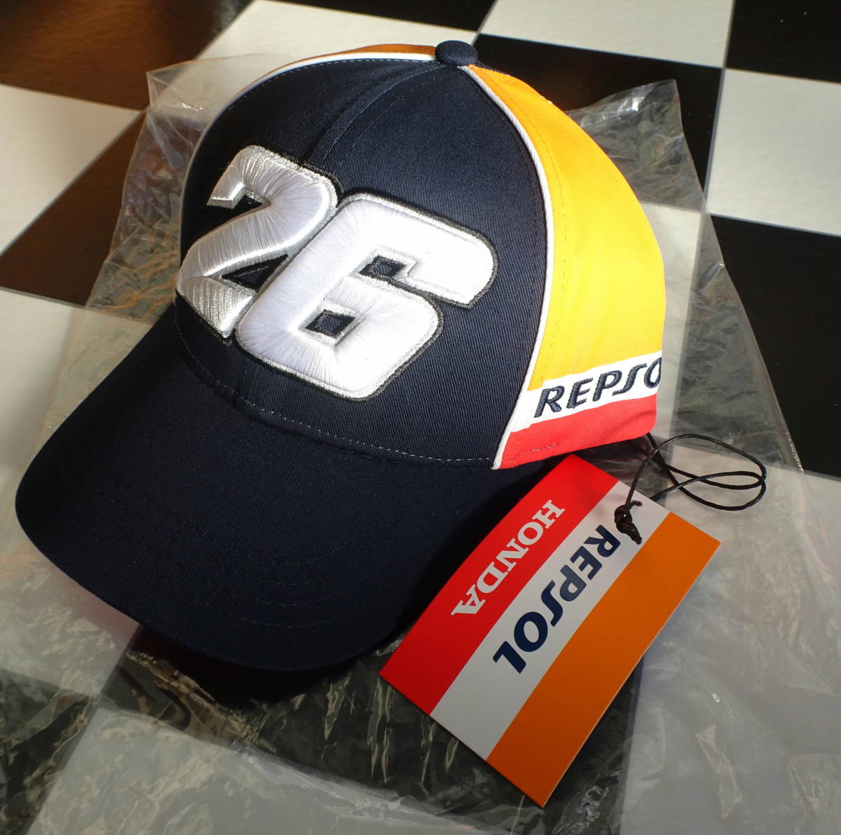 【Moto GP】レプソル ホンダ #26 ダニ・ペドロサ キャップ 2018正規品 Honda Repsol Dani Pedrosa 26 Baseball Cap Blue Official 2018 侍拍卖