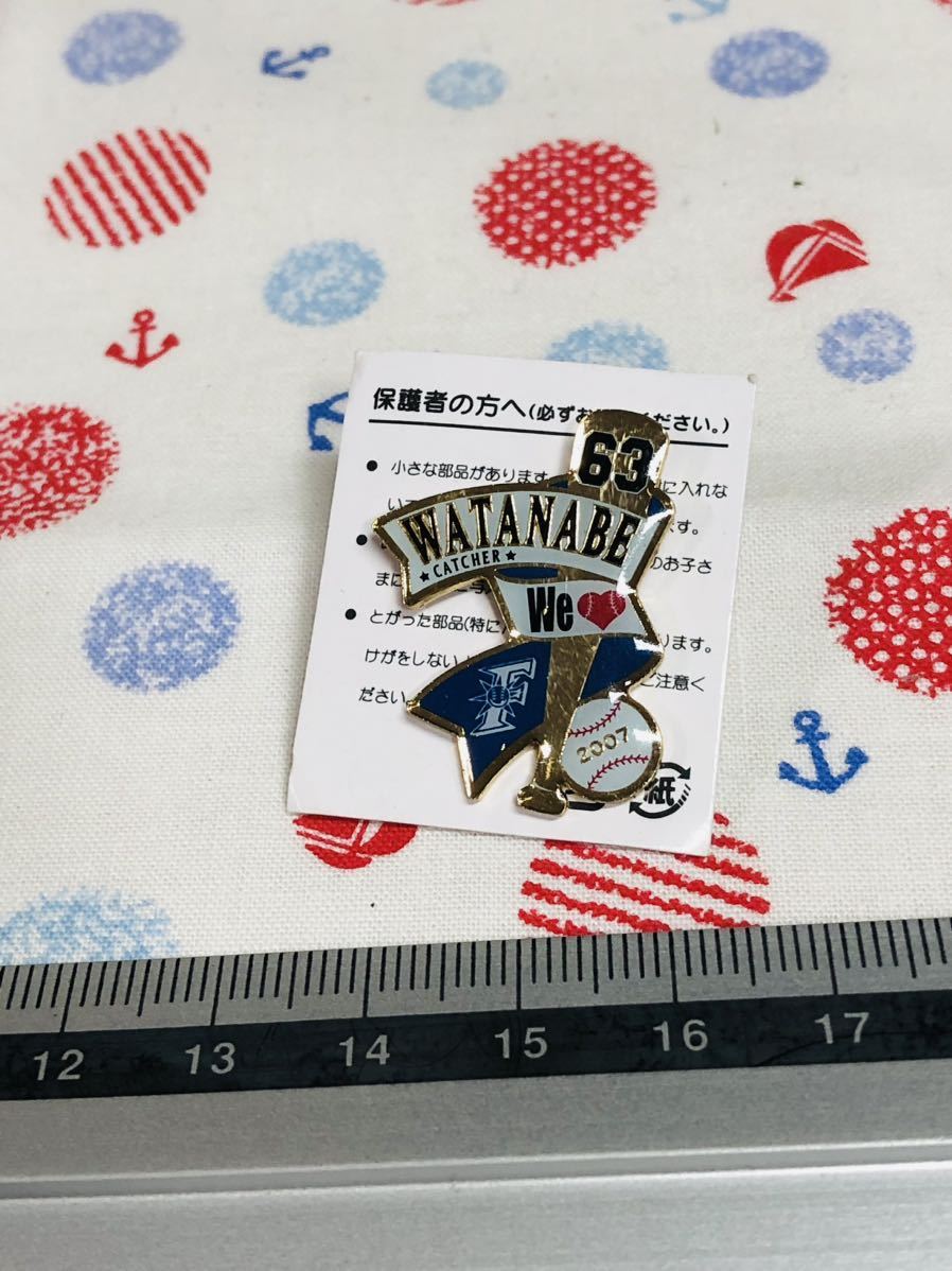 北海道日本ハムファイターズ ピンバッジ ピンズ 渡邉諒拍卖