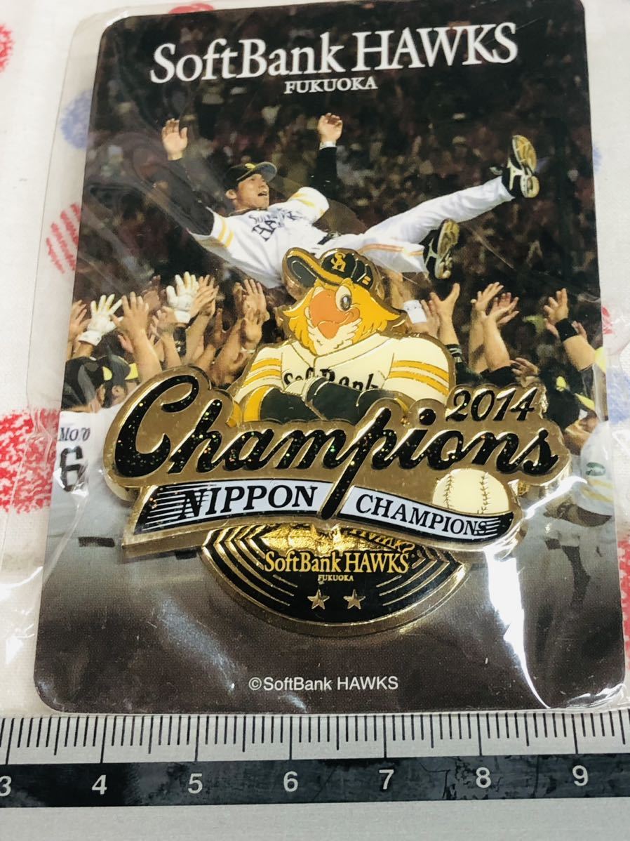福岡ソフトバンクホークス ピンバッジ ピンズ 優勝記念2014拍卖