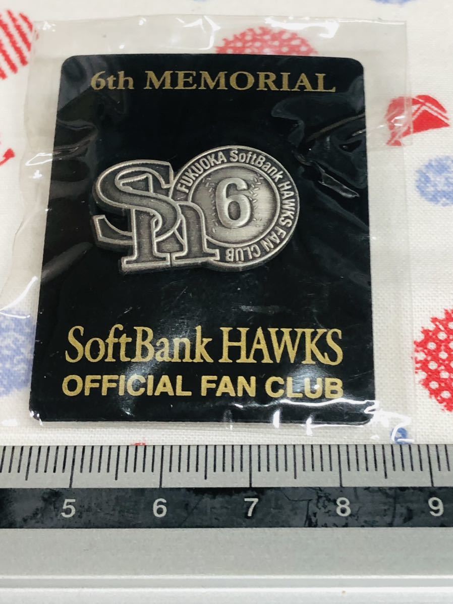 福岡ソフトバンクホークス ピンバッジ ピンズ 6周年拍卖