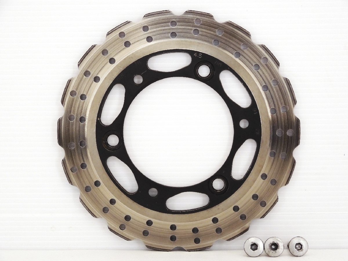 60【評価A】 Ninja300 EX300 '13 ニンジャ 実動 純正 リア ブレーキ ディスク 厚4.7mm MIN.TH4.5mm Ninja250 EX250拍卖