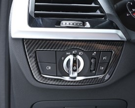 スポーティ全開♪ BMW カーボン ルック ヘッドライト スイッチ カバー X3 G01 xDrive 20d 20i 30e M40d M40i Mスポーツ Xライン X3シリーズ拍卖