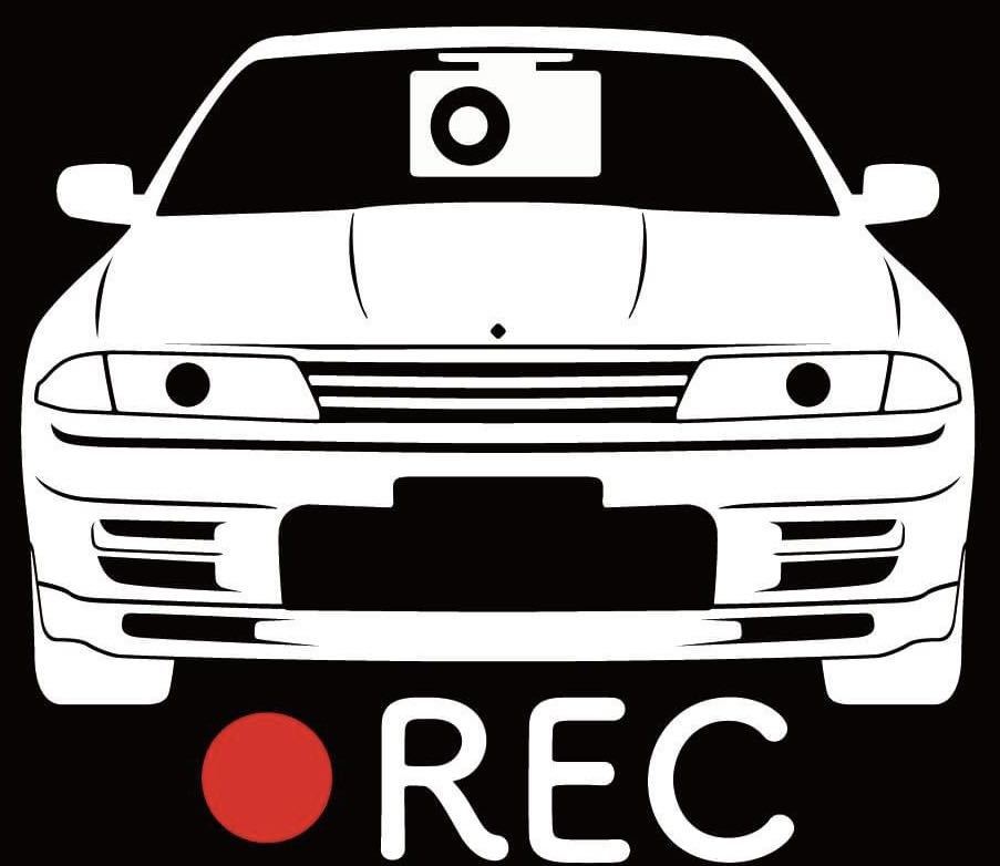 車種やカラー変更承ります 日産 スカイライン R32 GT-R GTR ドラレコ ドライブレコーダー ステッカー カッティングステッカー拍卖