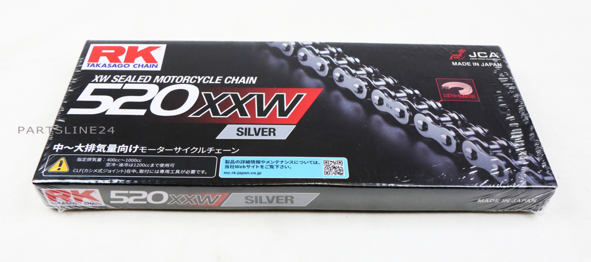 在庫有当日発送 アールケー・ジャパン RKチェーン SV520XXW-130 SILVER シルバー (CC520XXW130)拍卖