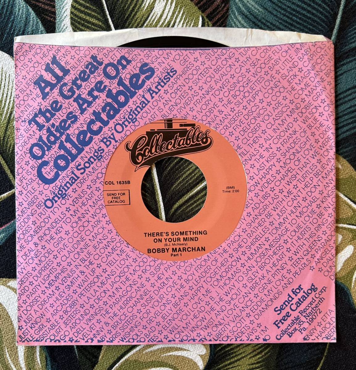 BOBBY MARCHAN 7inch THERE'S SOMETHING ON YOUR MIND拍卖