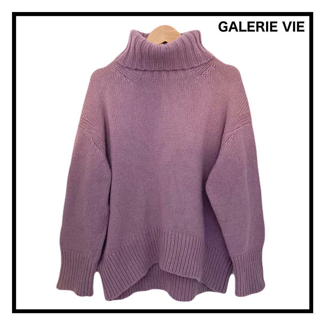 GALERIE VIE ファインウール ハイネックプルオーバー ニット セーター拍卖