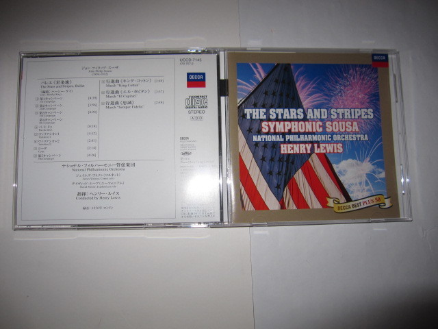 スーザ:バレエ《星条旗》/行進曲《キング・コットン》《エル・カピタン》《忠誠》 ルイス,ナショナル・フィルハーモニー管弦楽団 DECCA拍卖