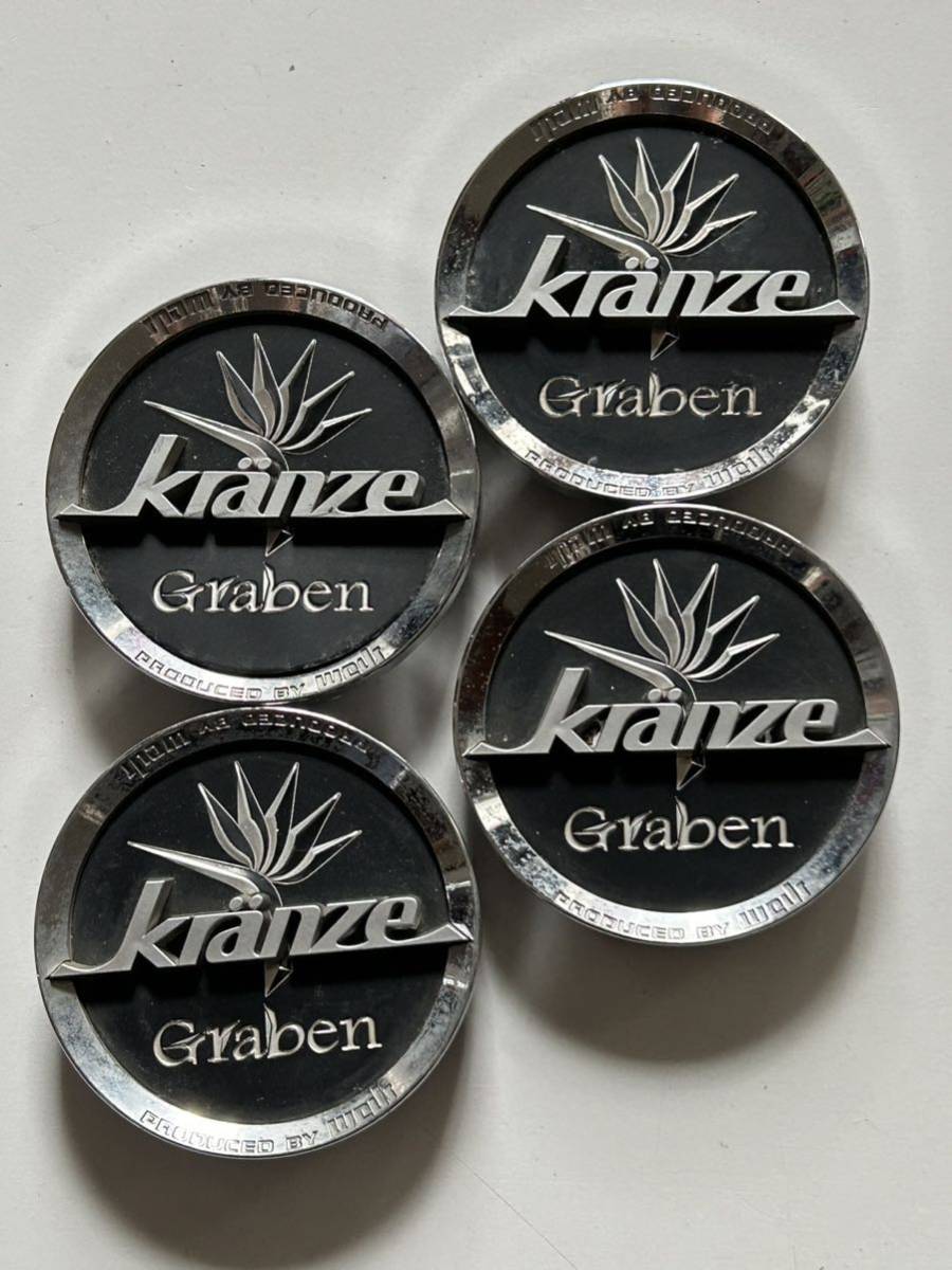 【238】WEDS ウェッズ Kranze クレンツェ Graben グラベン センターキャップ 4枚拍卖