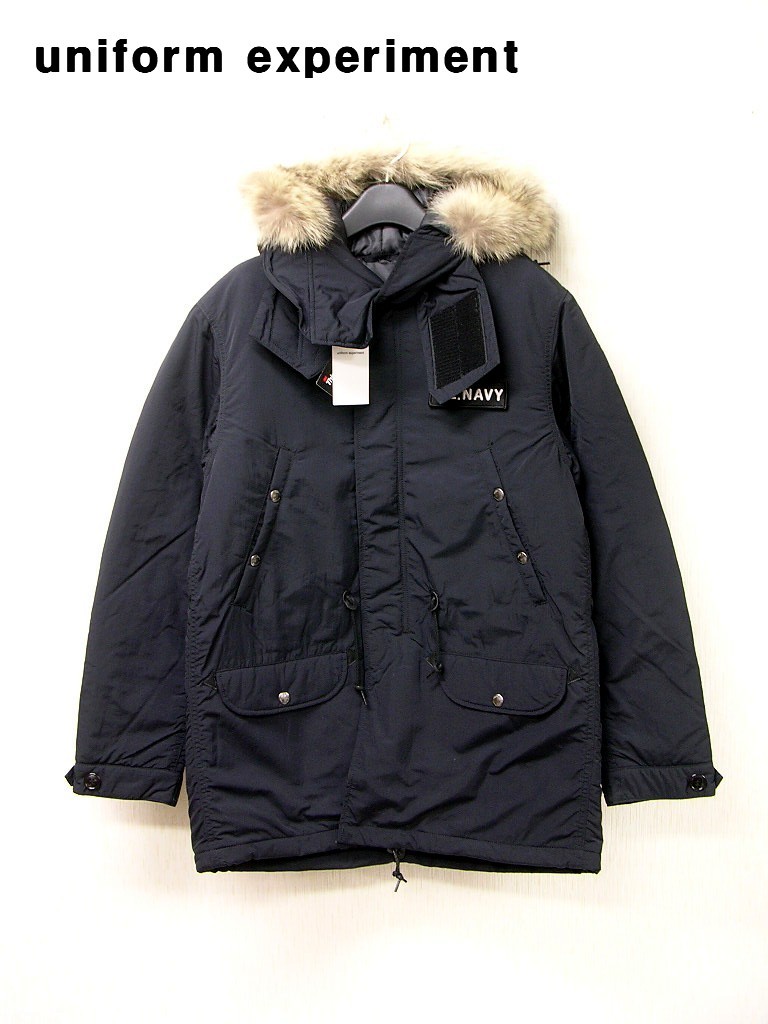 2 ¥92,880 新品【uniform experiment PADDED MILITARY FUR COAT UE-167057 ユニフォームエクスペリメント ミリタリーファーコート】拍卖