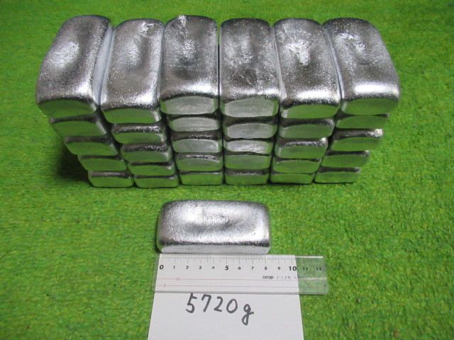 アルミインゴット約6kg ★5720g不純物除去済み拍卖