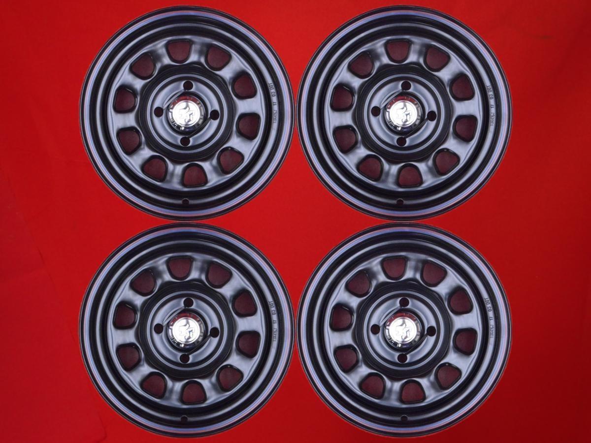 未使用 ☆ TT D スチール RED&BLUEライン有 ホイール 4本 4.5J-13 PCD100 4穴 ±0 ハブ68 希少サイズ!aa13拍卖