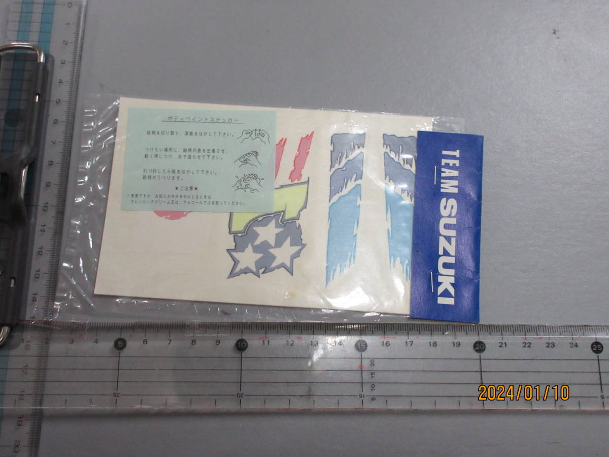 売切り 非売品 刺青 タトゥー TEAM SUZUKI ボディペイントステッカー スポンサー スーパーレア総品 当時物希少 限定品かも!拍卖