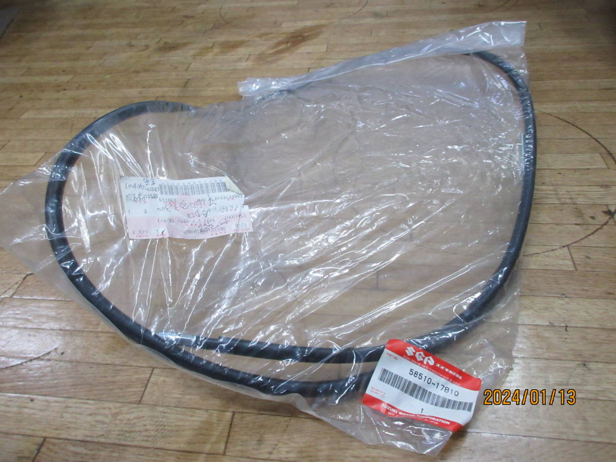 全国送料185円 売切り 27 ブレーキワイヤー 58510ー17B10 SUZUKI 新品未使用ですが長期保管品 スーパーレア 当時物希少 セピア アドレス拍卖