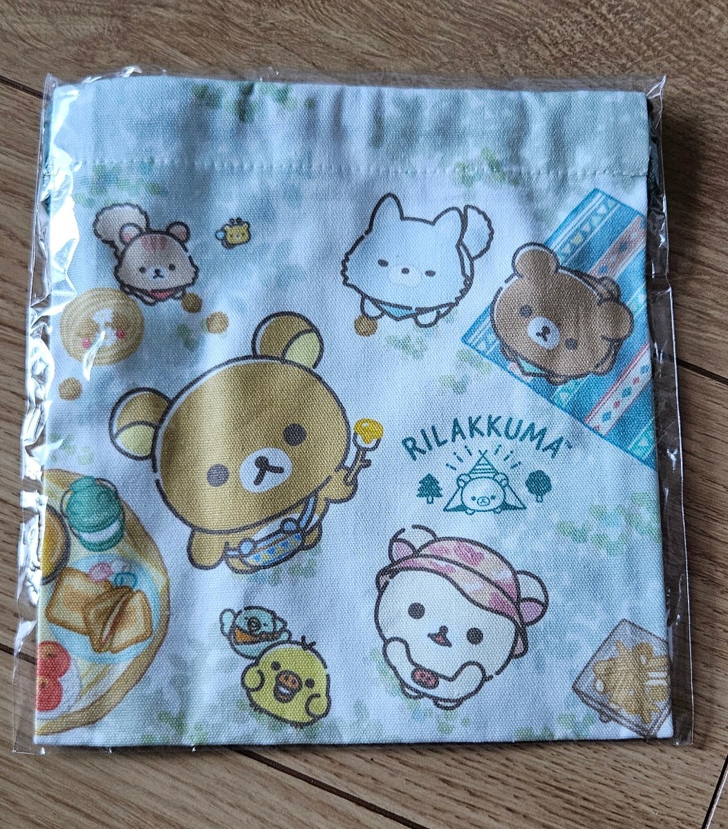 ♪リラックマ2023こもれびキャンプ巾着リラックマストア&キデイランド限定♪拍卖