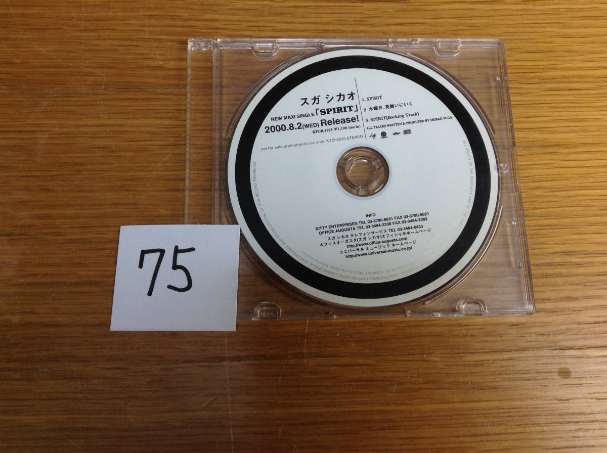 即決 非売品 プロモ Promo スガシカオ Spirit 75拍卖
