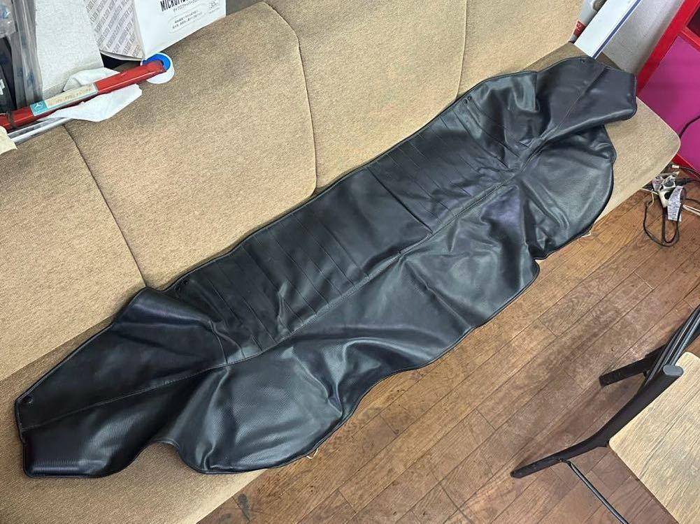 美品 フィアット 124純正 スパイダー 幌 トノカバー デッドストック 当時物 黒 fiat 124 spider tonneau cover拍卖
