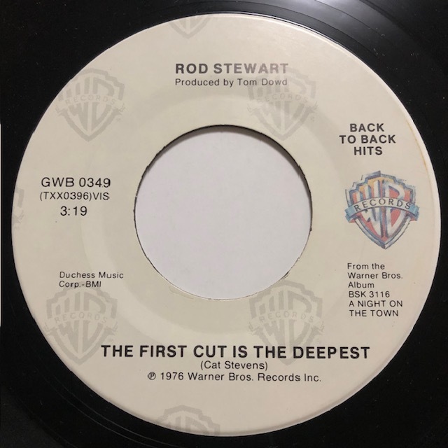 ROD STEWART / THE FIRST CUT IS THE DEEPEST / TONIGHT'S THE NIGHT /Warner Bros Records/Rock/Pop/Reissue/big hit !!/7inch/957拍卖