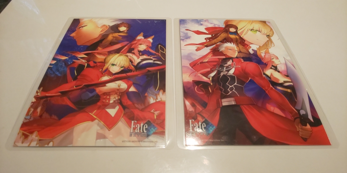 ♪『Fate/EXTRA』♪ポストカード♪2種類セット♪ラミネート加工済み(説明欄必読)♪拍卖