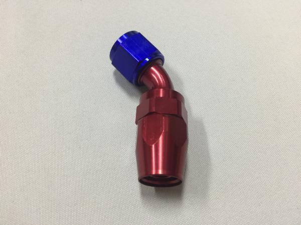 AN8 45度 フィッティング ホースエンド ホース接続用に オイルクーラーなど拍卖