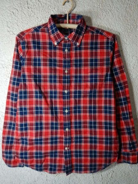 to7193 Gap ギャップ 長袖 チェック デザイン ボタンダウン シャツ BDシャツ 人気 送料格安拍卖