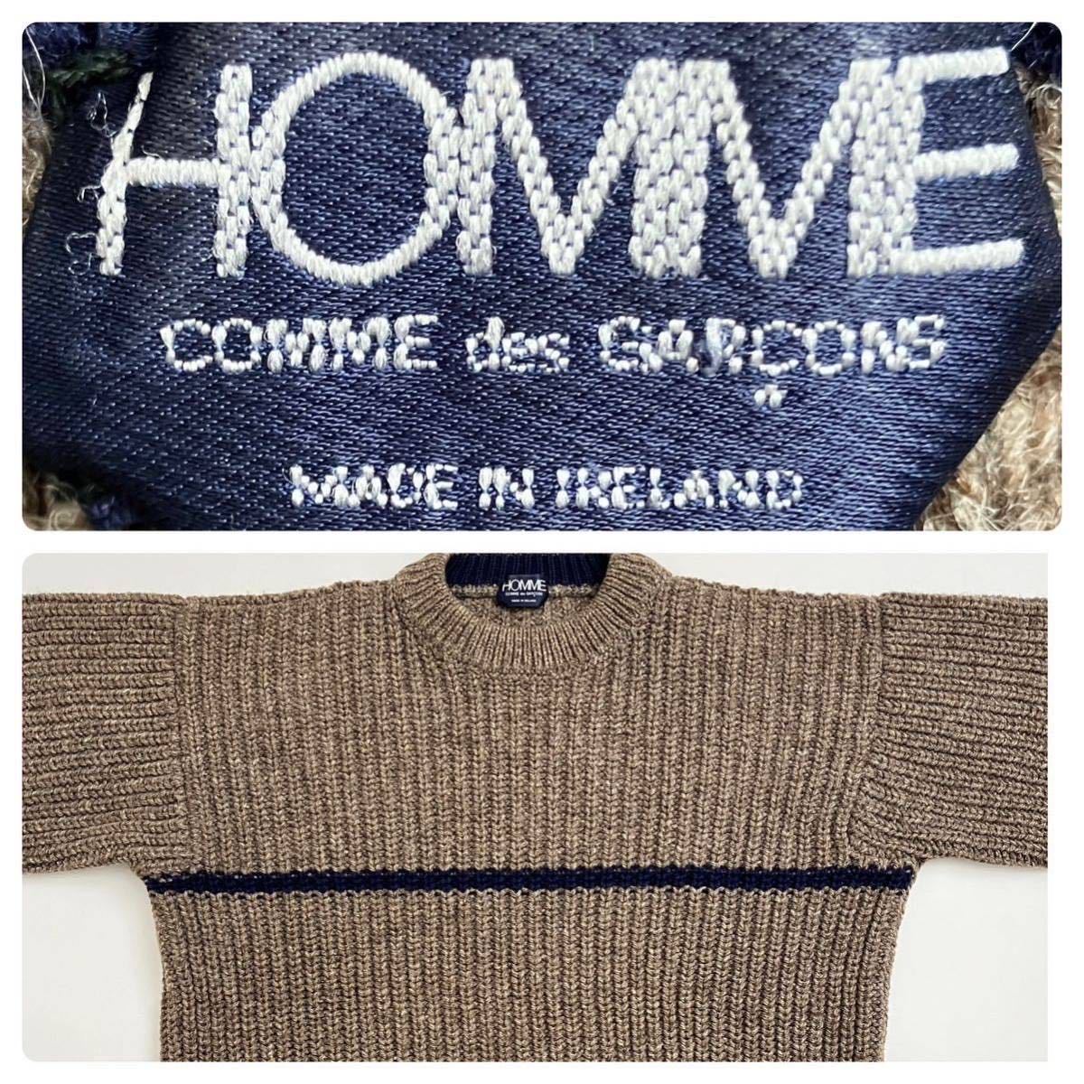 デカオム●アイルランド製 セーター オールド コムデギャルソン comme des garcons アーカイブ archive 田中啓一 80s 80年代 初期 川久保玲拍卖
