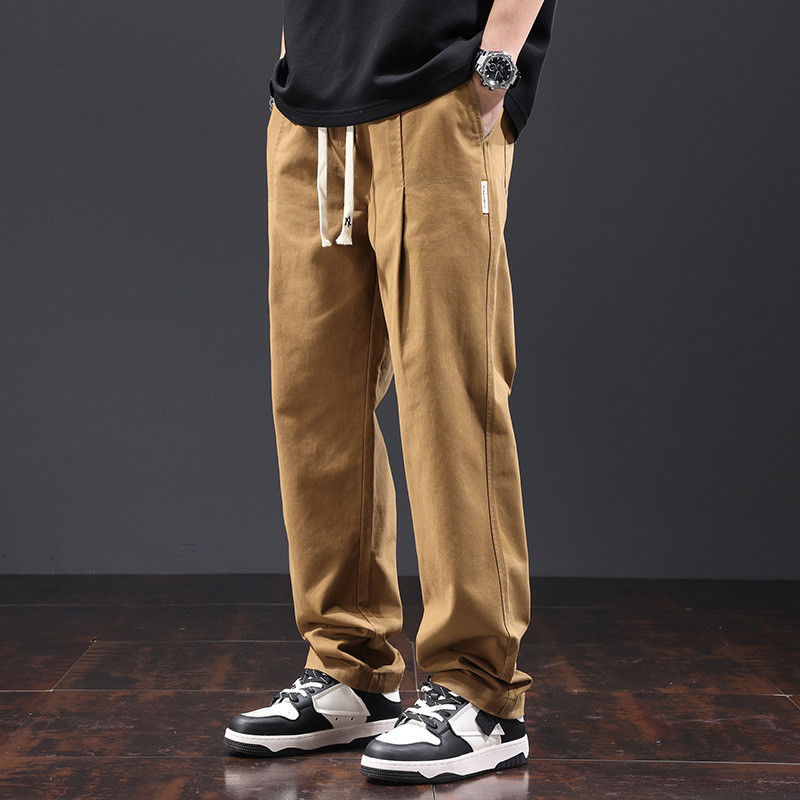 2024新品 チノパン カーゴパンツ メンズ イージー ワークパンツ ボトムス 作業ズボン アウトドア【3630】ダークカーキ【M-4XL選択】拍卖