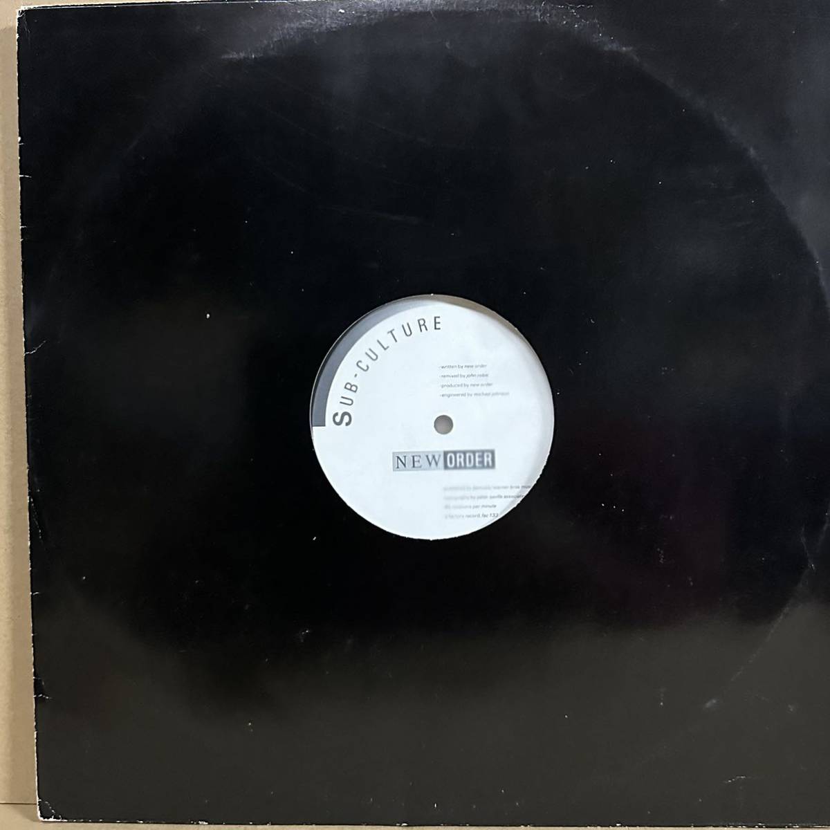 12' NEW ORDER / SUB CULTURE拍卖