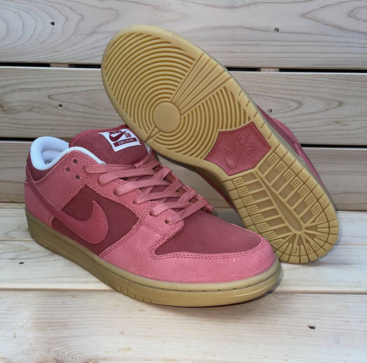 ナイキ 27cm スケートボーディング ダンク ロー プロ プレミアム レッド 税込定価14300円 NIKE SB DUNK LOW PRO スケシュー ケートボード拍卖