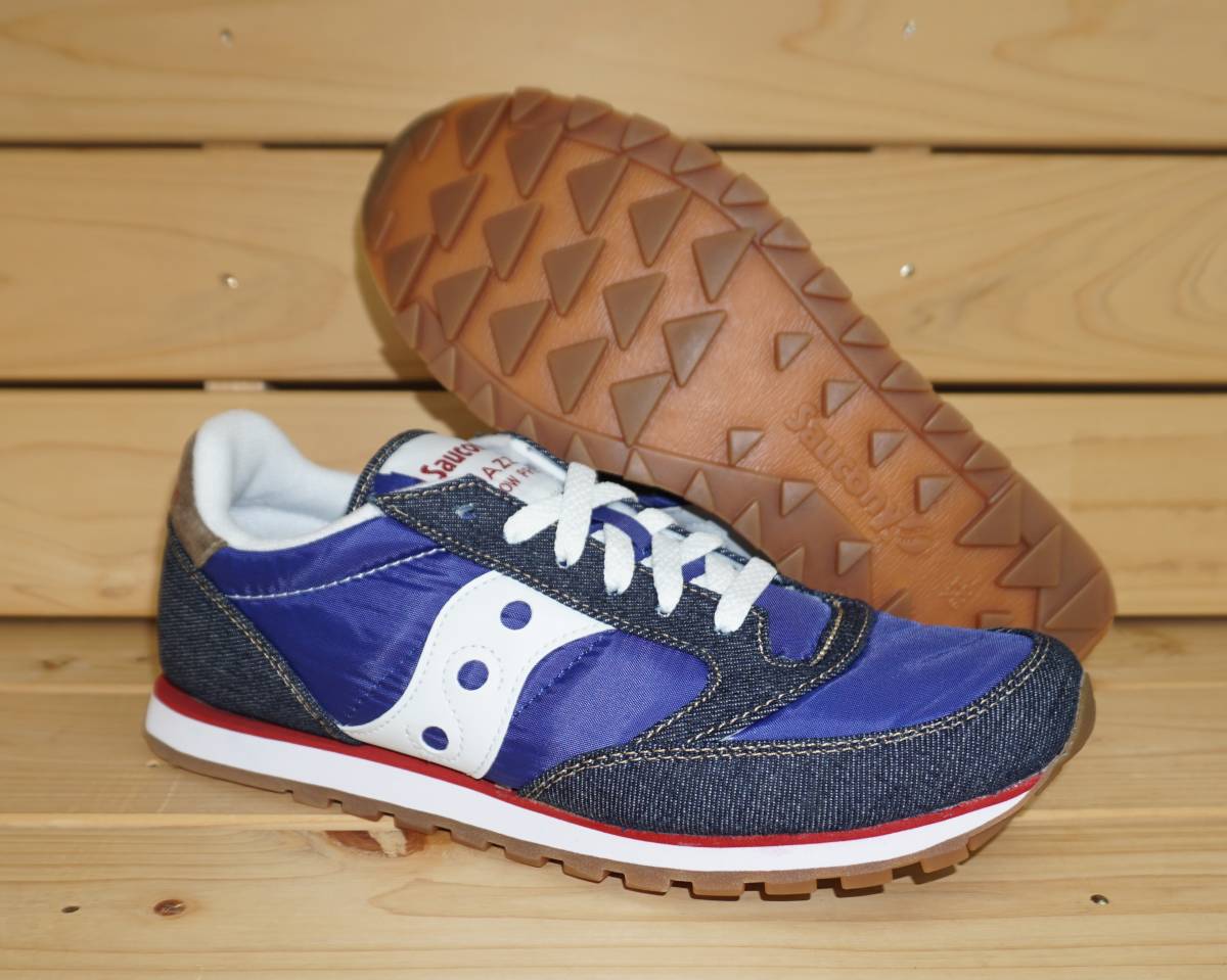サッカニー 23cm US5 ジャズ ロウ プロ デニム ブルー Saucony JAZZ LOW PRO DENIM スニーカー拍卖