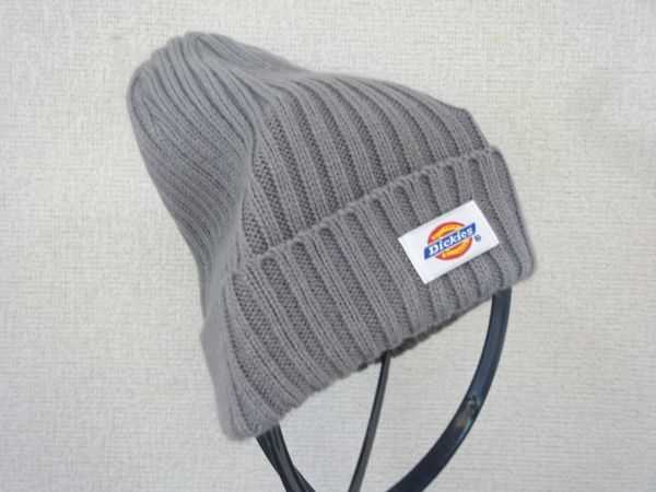 ↑ Dickies ↓ メンズ・レディース 灰色帽子 編み込みニット帽 サイズ57cm〜59cm キャップ 帽子 ディッキーズ拍卖